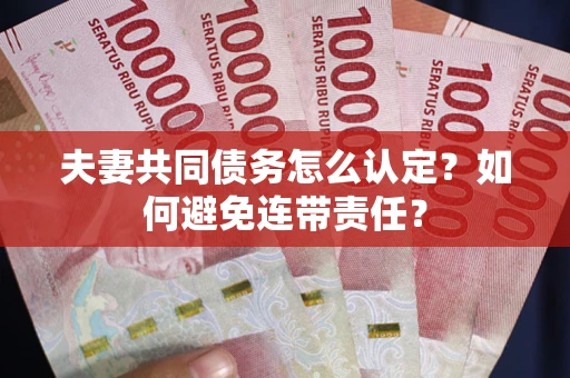 济南夫妻共同债务怎么认定？如何避免连带责任？