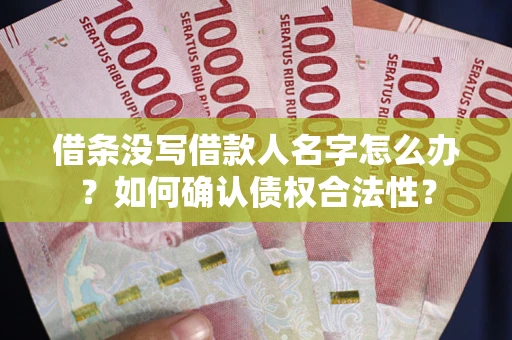 济南借条没写借款人名字怎么办？如何确认债权合法性？