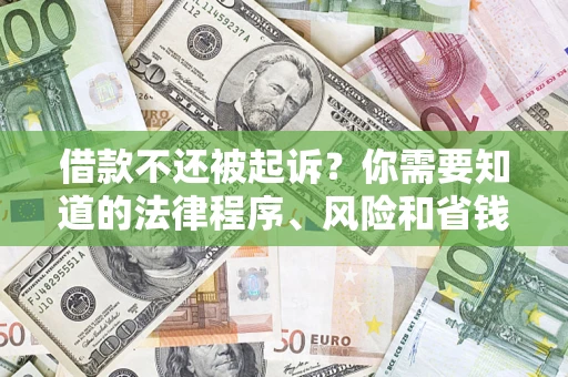 济南借款不还被起诉？你需要知道的法律程序、风险和省钱技巧