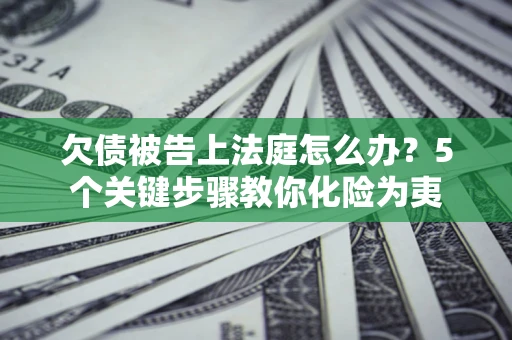 济南欠债被告上法庭怎么办？5个关键步骤教你化险为夷