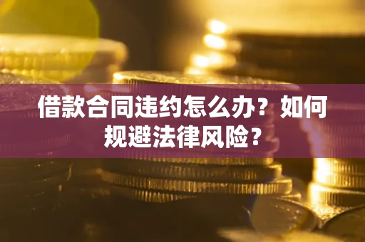 济南借款合同违约怎么办？如何规避法律风险？